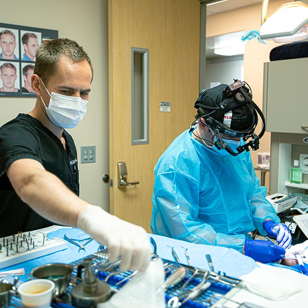 All-on-4 dental implants surgery